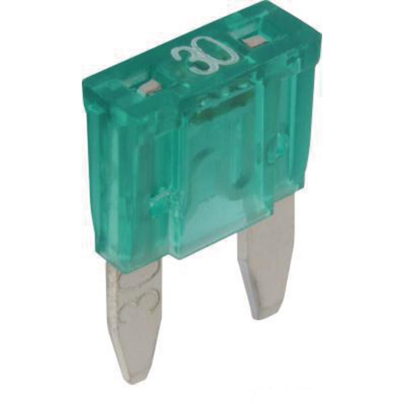 Mini flat plug-in fuses 32V 30A 10 pcs