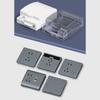 Durability Plastic Weatherproof Enclosures Metal Lock Compatible to 86 Style Electrical Sockets Moisture Resistance