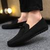 2025 New Men's Shoes Spring Thin Doudou Shoes Men's Business Casual Work Shoes Lazy Shoes Low-top Driving Shoes