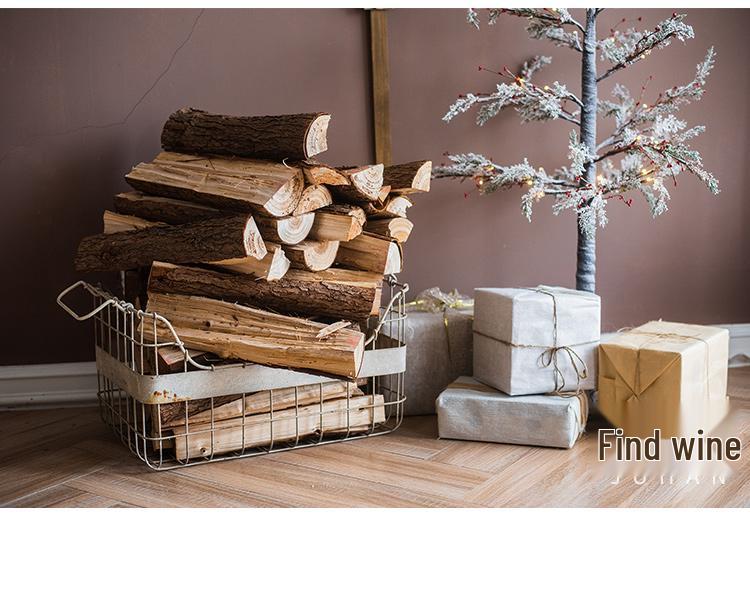 Firewood Display Ornament for Fireplace, Window, or Coffee Shop Decor
