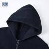 Мужской вязаный кардиган на молнии с капюшоном