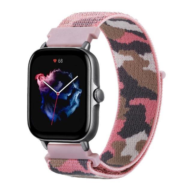 20 мм 22 мм Нейлоновый ремешок для Amazfit GTS 2/2e/3/4/GTS 2 mini/GTR 4/3/3 Pro/2/2e/47 мм Stratos 2 3 Браслет Amazfit Bip/Balance Ремешок
