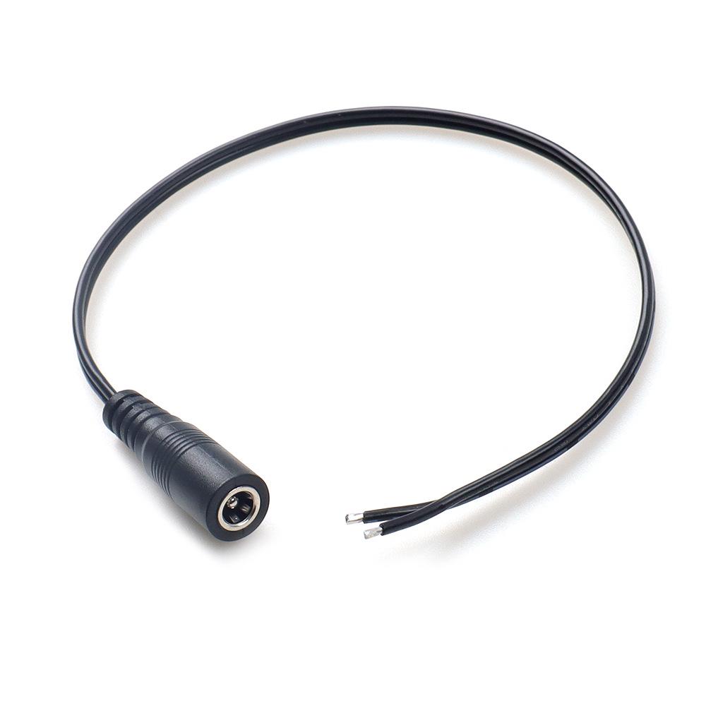 DC5521 Female to Open Non-Tuning Fork Power Extension Cord, 0.5m-1m
