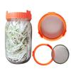 Sprouting Lid Easy To Clean Good Drainage Mason Jar Plastic Sprout Lid with Stainless Steel Screen for Household