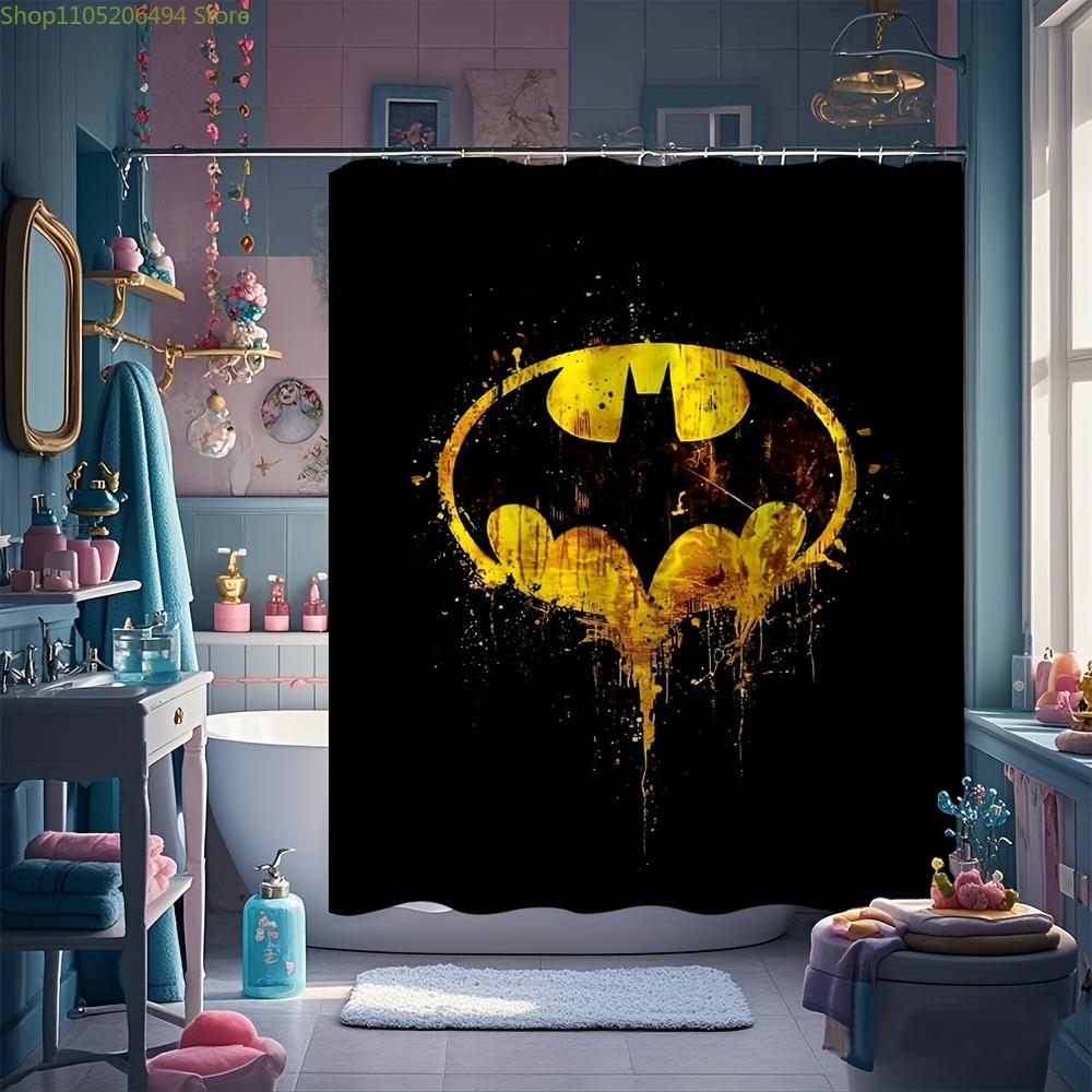 1 шт., WB, Шторка для душа на тему кино и аниме с крючками, 180,09x180,09 см, Подходит для спальни, кемпинга, домашнего декора, подарков на вечеринку