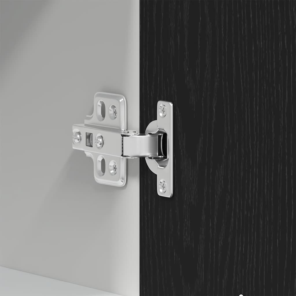 Hanging Cabinet Black Oak Effect 30 x 31 x 60 cm Engineered Wood