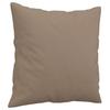 2 Seater Sofa with Decorative Cushions Cappuccino Brown 120 cm Faux Leather
