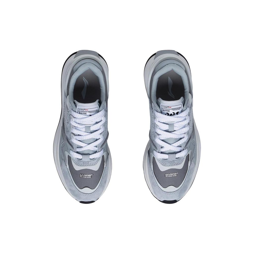 Li Ning 001 Chuxin V2 износостойкие дышащие низкие спортивные повседневные туфли мужские кроссовки серые белые AGCT017-3