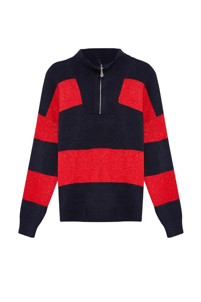 Женский модный стильный свитер, широкий крой, мягкий текстурированный трикотаж на молнии, свитер