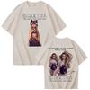 Футболка унисекс Shakira Las Mujeres Ya No Lloran World Tour Женская Харадзюку С коротким рукавом С круглым вырезом Повседневная Рубашка Уличная одежда Подарки для фанатов