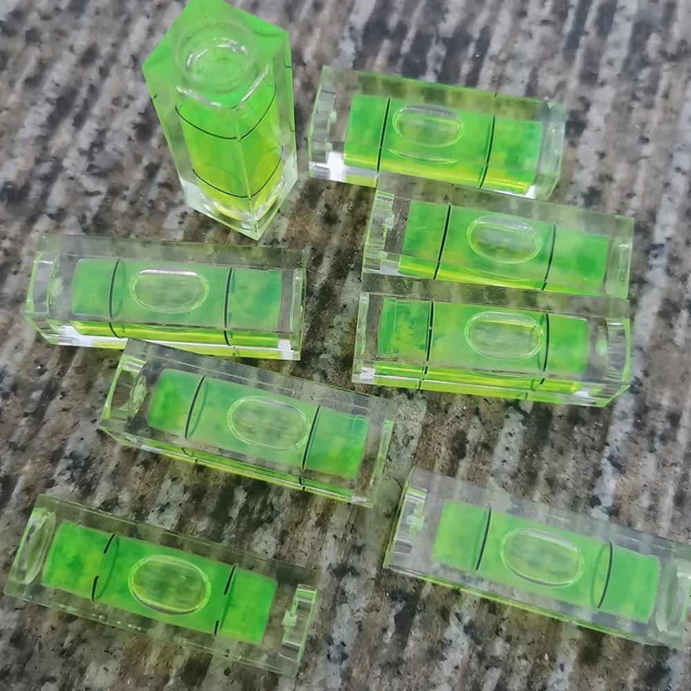 6 шт. Мини пузырьковый спиртовой уровень 10X10X29 мм квадратный уровень для настенных рам художественных дисплеев картин подвесных штативов для автофургонов измерительный