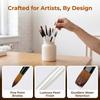 12PCS Pearl White Paintbrushes Painting Tool  Craft Decorative Drawing
