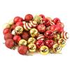 50Pcs/box Red Gold Christmas Balls Ornament Xmas Tree Hanging Pendant 2025 Christmas Decoration for Home 2026 New Year Gifts