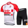 Men Women Cycling Jersey Set Short Sleeve Quick Dry Breathable Bike Riding Outfit Sports Apparel