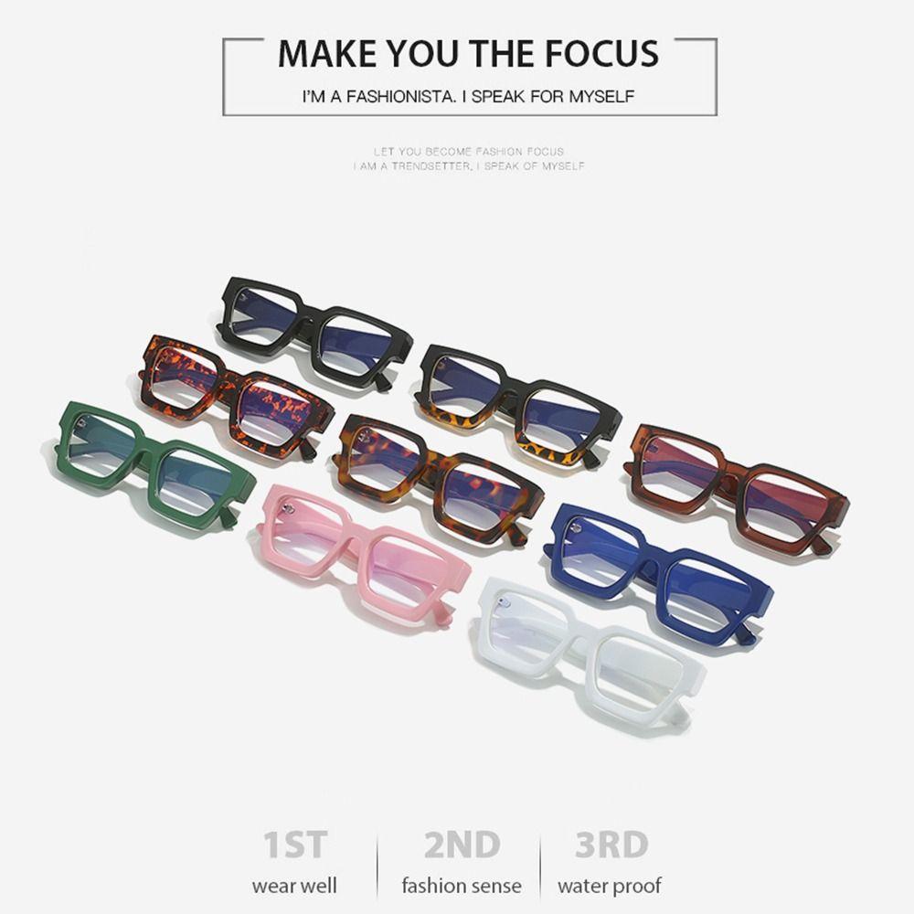 Trendy Square Small Eyewear Computer Glasses Reading Glasses Anti-blue Light Glasses