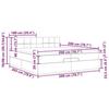 VidaXL Cadre de lit ottoman et matelas gris clair 200x200cm tissu 3312333