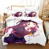 3D Anime The Ryuo's Work Is Never Done! Printed Bed Set Duvet Cover Pillowcase Bedding Set Bed Linen Sheet Quilt Cover Full Size