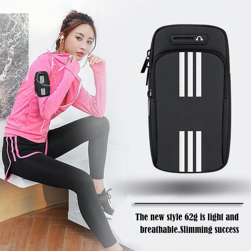 Sports Bag for Mobile Phone Armband for Jogging Cell Phone Accessories Woman MP3/MP4 Bags PU Hand Bag for Running Waterproof 6