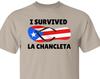 I Survived La Chancleta Shirt, Funny Puerto Rican T Shirt, Puerto Rico Shirts, Boricua T Shirts For Puerto Ricans