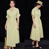 Wudao Vertical Striped Shirt Dress
