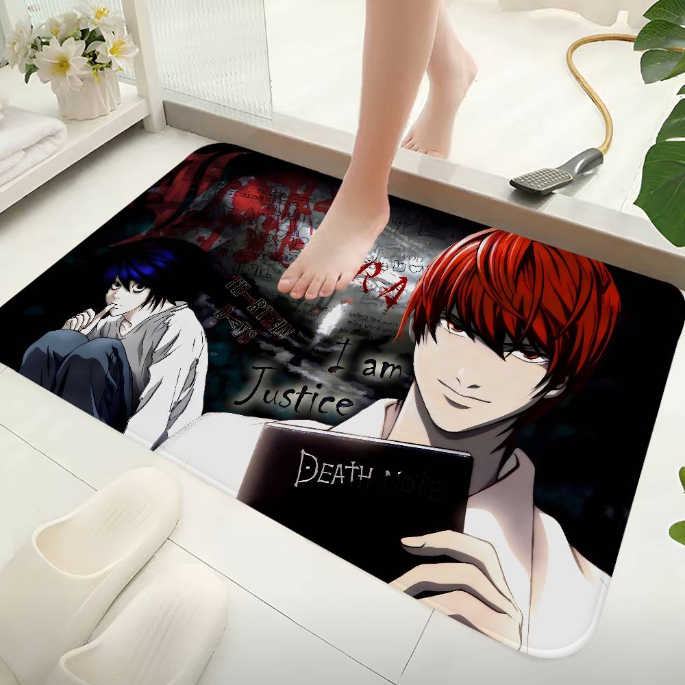 Anime Death Note Bathroom Mat Kids Room Bedroom Decoration Balcony Anti-Slip Doormat Living Room Welcome Rug