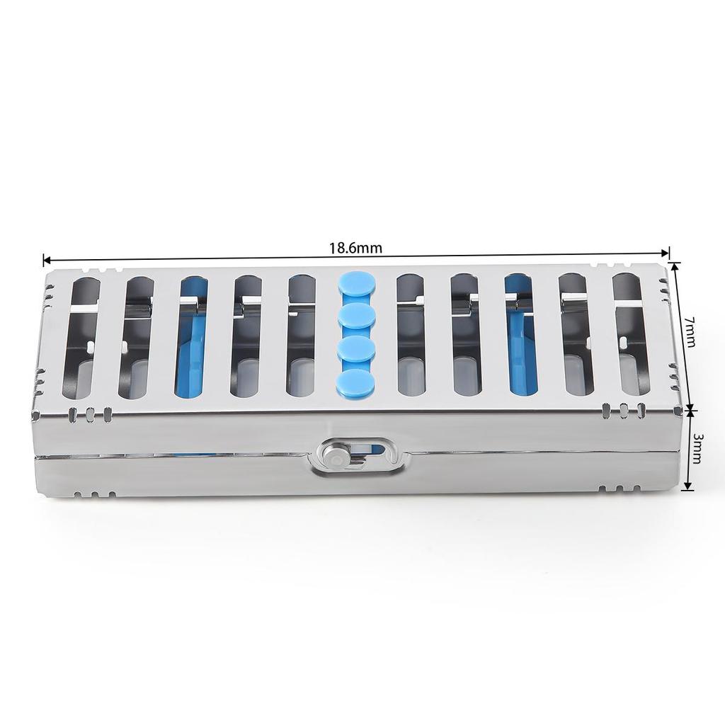 Стойка для стерилизации зубов Хирургическая автоклавируемая стерилизационная коробка Стоматологическая кассета Файл Боры Дезинфицирующий лоток Лабораторные инструменты