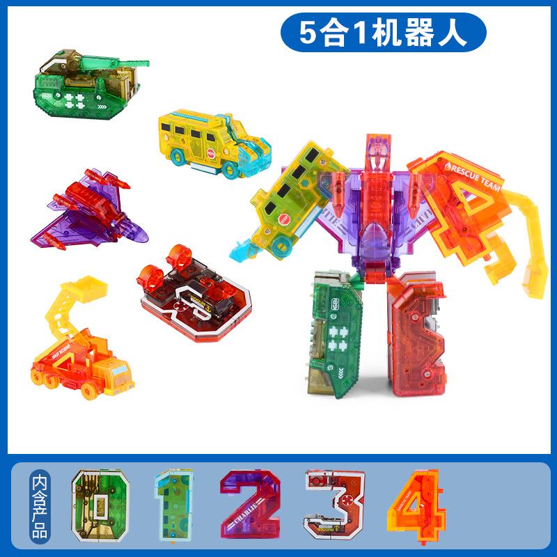 Цифровой Кинг-Конг Игрушка Командный Набор Подходит Деформация Машина Робот Танк Пазл Детская Игрушка