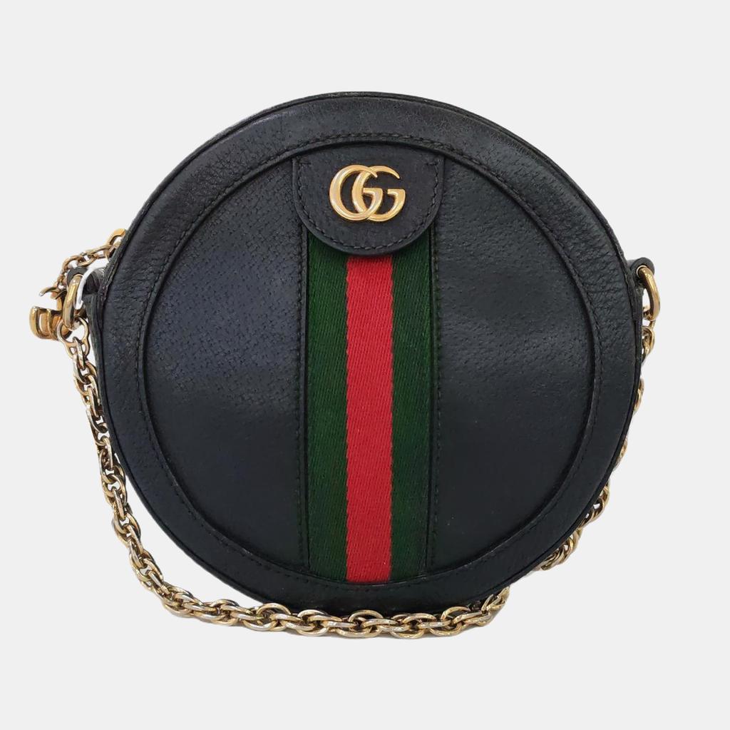 [Б/У] Мини-сумка-камера Gucci Ophidia 'Nero' - Удовлетворительное состояние #XR8BAP