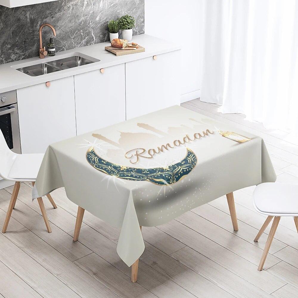 Рамадан Карим украшение дома скатерть исламская мусульманская мечеть украшение скатерть водостойкая и грязеотталкивающая