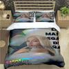Fashion Spain Hot Female Singer B-bad G-Gyal Print Bedding Set Duvet Cover Comforter Bed Youth Kids Girl Boys Luxury Gift