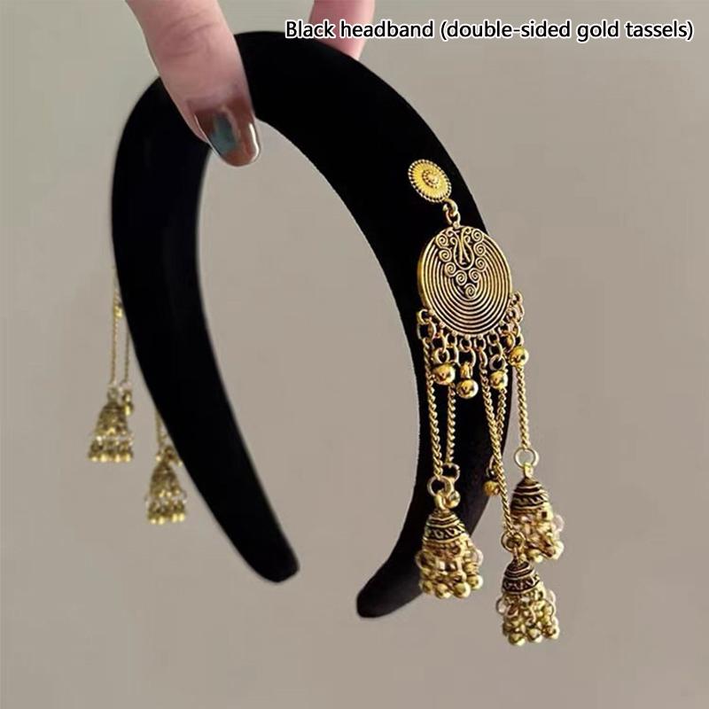 Модные кулон-кисточка для волос, аксессуары для женщин и девочек, милые универсальные обручи для волос, темпераментные этнические резинки для волос, подарки