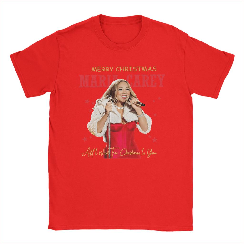 Mariah Carey All I Want For Christmas Is You T Shirt Hip Hop T Shirts Short Sleeve Vintage Tshirt Beach Cotton O Neck Tees