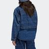 Adidas Originals X Ivy Park съемная хлопковая куртка свободного покроя из денима для мужчин, верхняя одежда синего цвета H61700