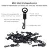 Carp Fishing Kits Swivel Snaps Matte Black Quick Change Rolling Swivel Speed Links Anti Tangle Sleeve Hook Stops Beads