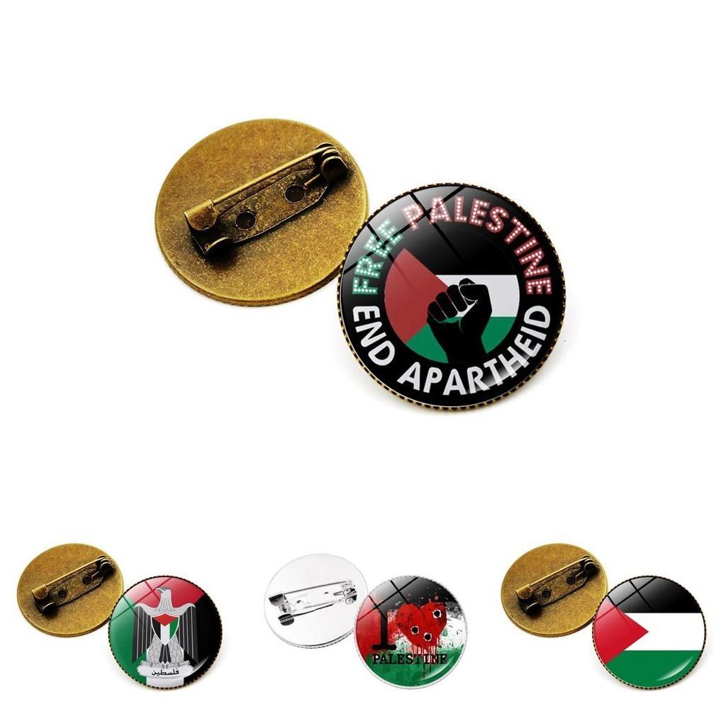 Palestine Flag Pin Badge High-quality Zinc Alloy Accessory For Bags And Fashion Jewelry Wholesale