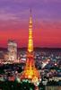 Epoch Jigsaw Tokyo Tower Illuminated Includes and Score Ticket 300-Piece Puzzle, (26x38cm), 26-129s, Glue, Spatula,