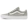 Old Skool Casual Versatile Low Top Skate Shoes Women Sneakers Silver Gray VN0A5JMIB5M