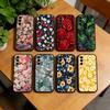 Чехол для телефона F-flowers для Samsung Galaxy A73, A72, A71, A70, A53, A52, A51, Других Мягкая Черная Крышка