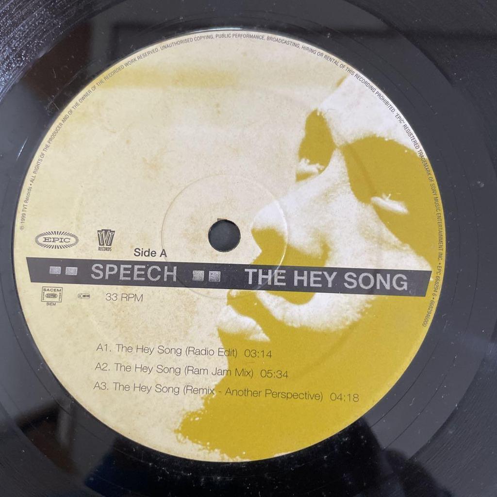 [USED] Price Negotiable! Speech The Hey Song 33RPM Record