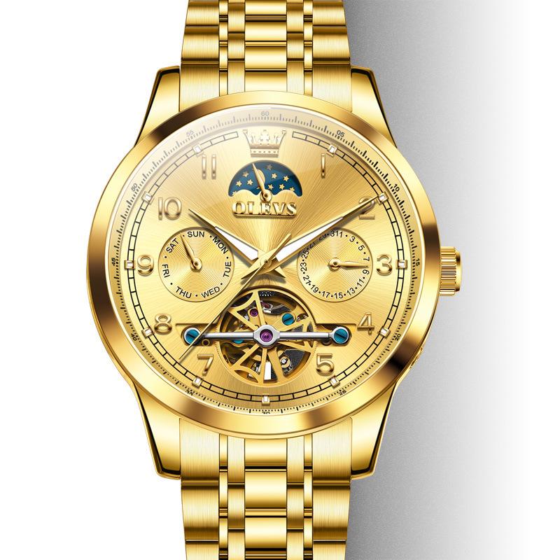 Чжан Чжилинь представляет механические часы Oliss Luminous с многофункциональным полым дизайном для мужчин