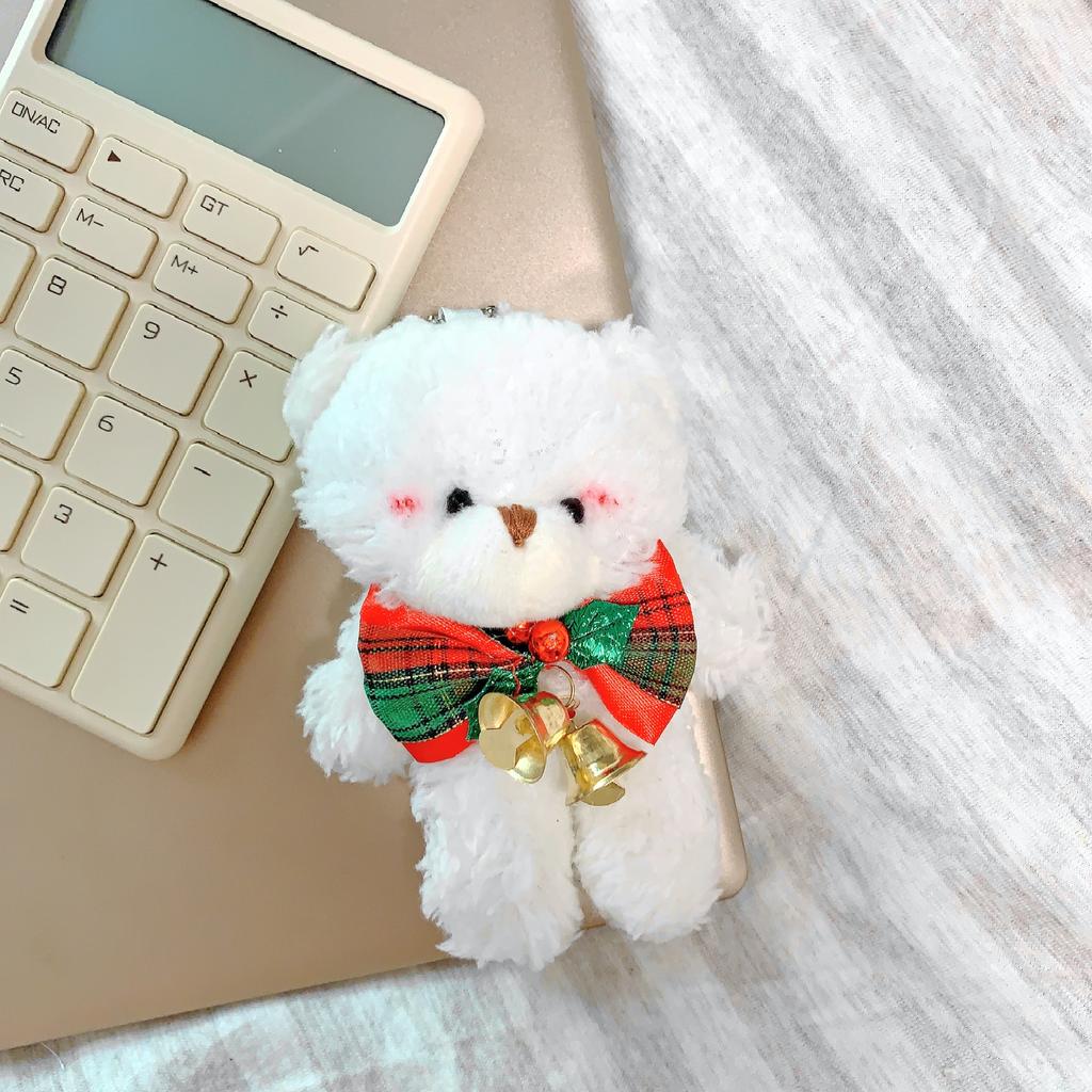 12cm Cute Blush Teddy Bear Plush Toys Cartoon Rabbit Bunny Animal Plush Stuffed Dolls Keychain Pendant Girl Small Gift Wholesale