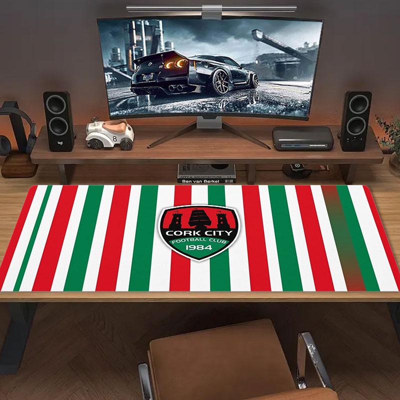 Cork City F.C Large Size Mouse Pad Large Gaming Table Cushion Non-slip Laptop Tablet Big Mousepad XXL Mat Mini PC Playmat With Lock edge