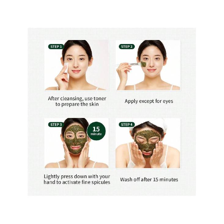 WellDerma Маска-пилинг с чайным деревом и травами 150 мл / Сужение пор, Очищение и Отшелушивание. Питание, Увлажнение, Контроль себума, Сияние и Удаление мертвых клеток кожи