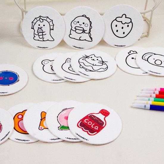 Foam Texture Blank Painting Paper 3D Drawing Magic Canvas Sponge with Water Brush White Puffy Paint Paper for Kids Adults DIY Art Craft Supplies