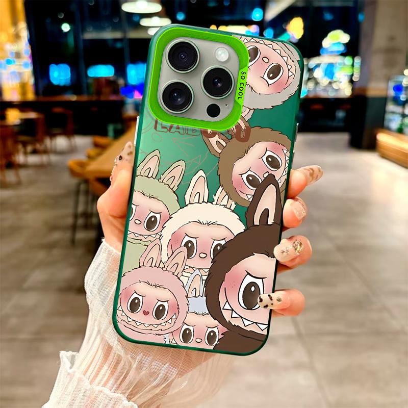 Модный чехол «Веселая вечеринка Лабубу» для iPhone 7 X 11 12 13 14 15 16 серий, для Samsung Galaxy серий A12 A23 A54 S21 S22 S23 S24 S25...