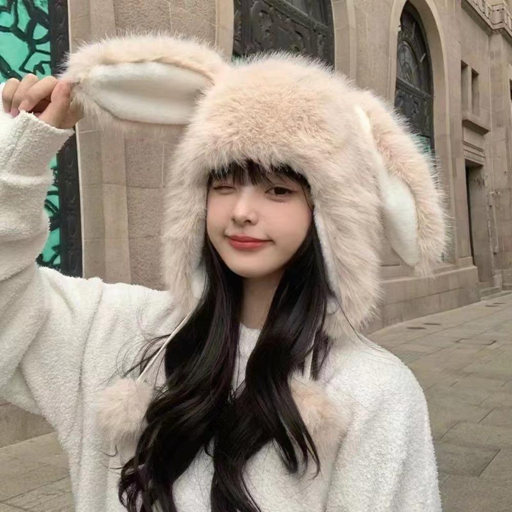 Plush Hat Ear Protection Plush Hat Cute Overhead Cap Autumn and Winter