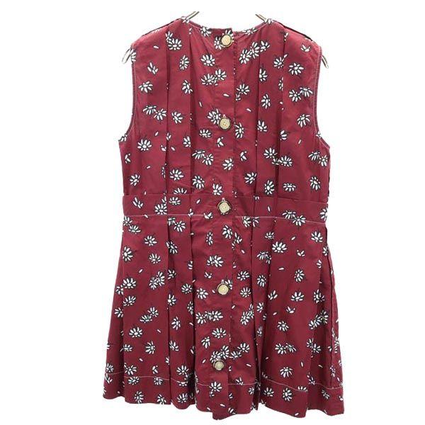 MARNI Frank Navin No sleeve one piece 42 Bordeaux Frank Navin back button Women Used