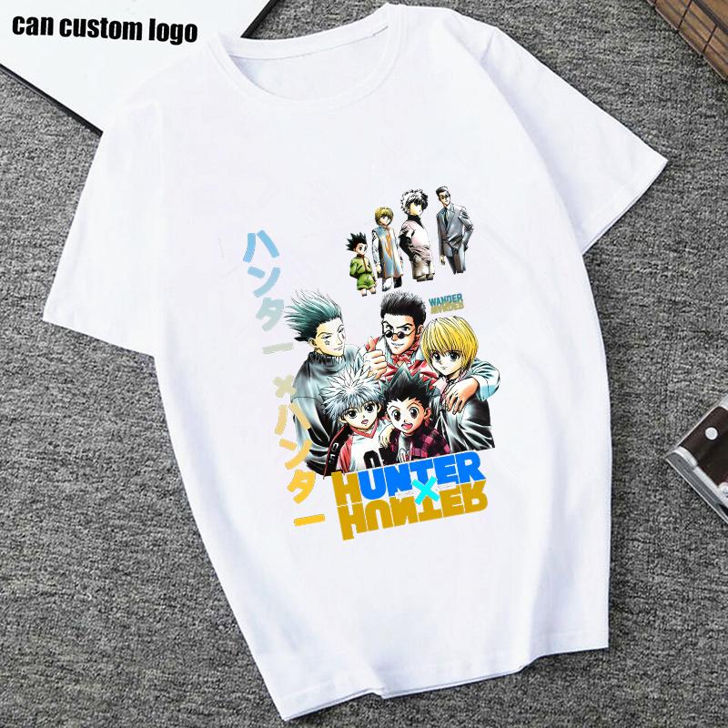 Винтажная мужская футболка Hunter X Hunter с коротким рукавом, футболка Killua Zoldyck, HXH футболка Hisoka, аниме манга, хип-хоп топы, футболка мужская