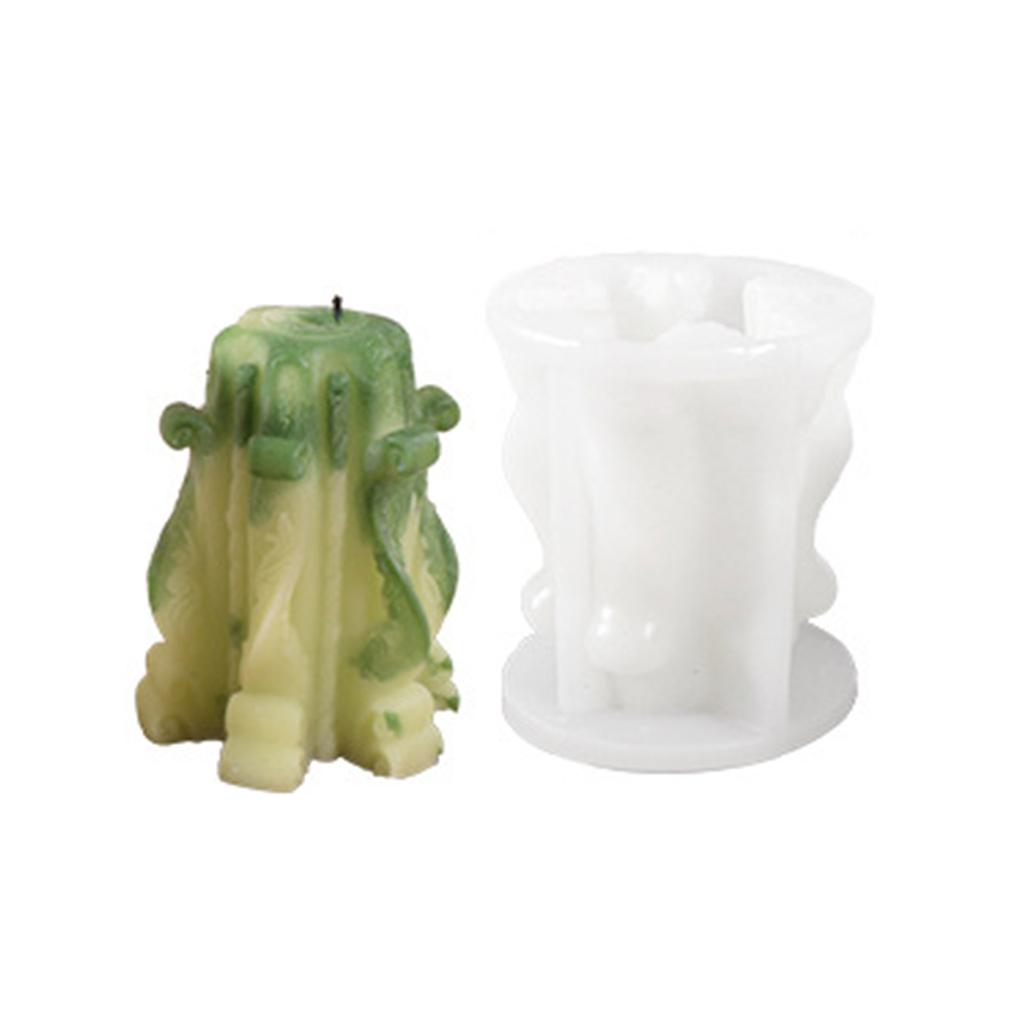 3D Flower Candle Silicone Mold Non-stick Easy To De-mold for DIY Candle Soap Plaster Ornament Cake Fondant Chocolate