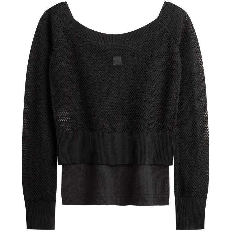 CALVIN KLEIN Knitwear Women's Space Black (Unisex) Knitwear J222943 BEH
